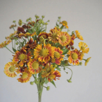 Vintage Oil Painting Muted Terracotta-Mauve Mum · Vintage Coffee, Terracotta & Dark