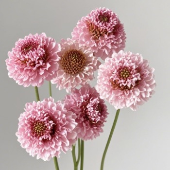 Pink Scabiosa / Pincushion Flower · Pink & Blush