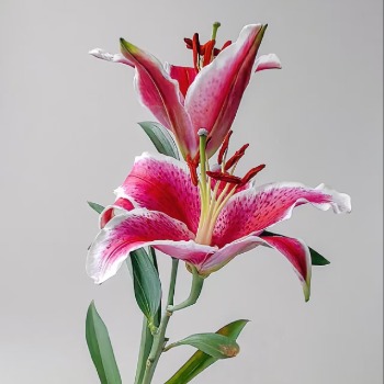 Black Beauty Deep Crimson-Burgundy OT Lily (2 buds/stem) · Red