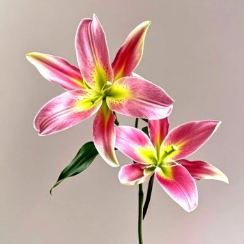 Firestone Fiery Crimson-Red Oriental Lily (3 buds/stem) · Red