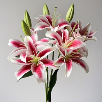 King Jumbo Regal Lily - 4+ Buds / Multi-Bud · Red
